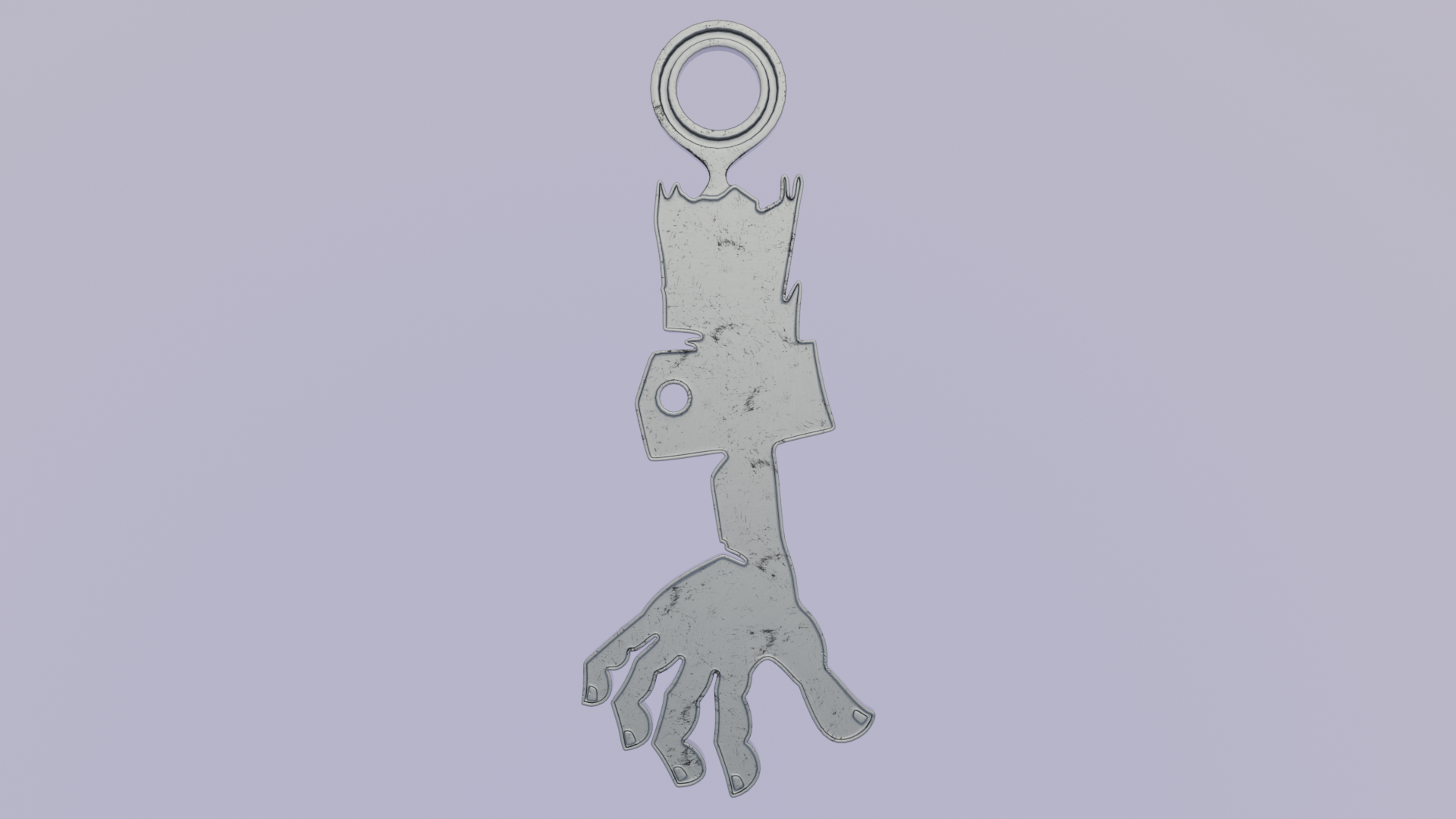 Zombie Hand - Printable 3D Pendant preview image 2